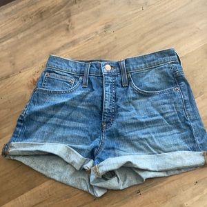 J. Crew High Rise Soft Denim Shorts Size 26